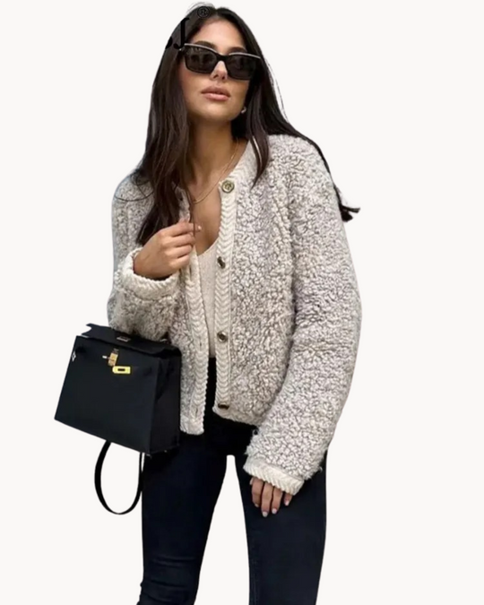 Heidi-Mode | Gemütlich Elegantes Design Damen Strickjacke
