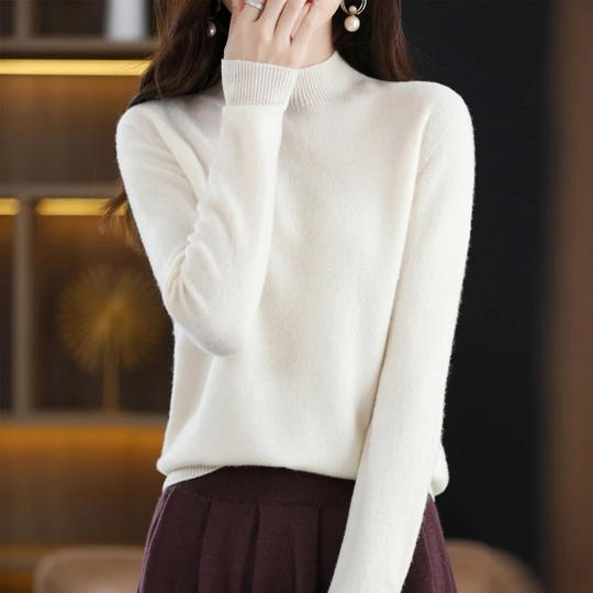 Heidi-Mode | Damen Rollkragenpullover Klassische Weiche Strickware Warm und Elegant Rollkragenpullover Damen