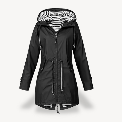 Heidi-Mode | Damen Wasserdichte Kapuzenregenjacke