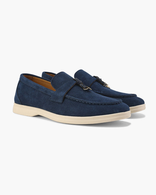Heidi-Mode | Old Money Style Wildleder Slipper mit Quaste