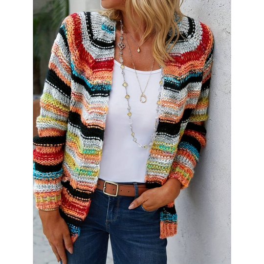 Heidi-Mode | Damen Warme Strickjacke Lange Ärmel