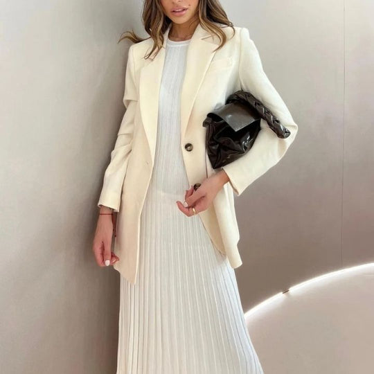 Geraffte Maxi Kleid