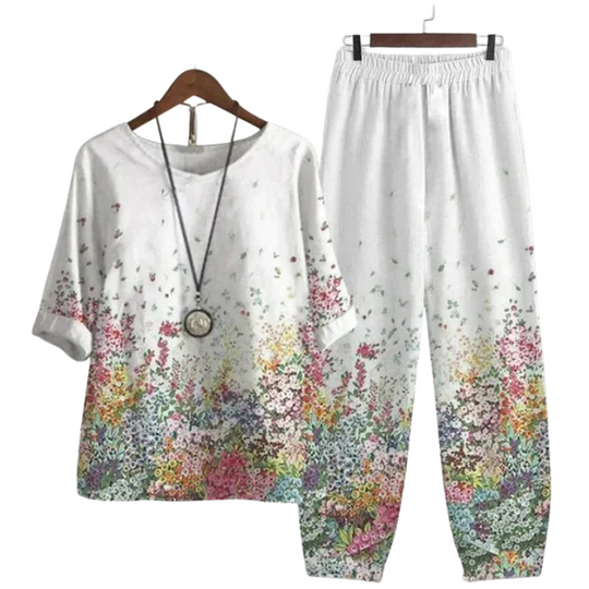 Heidi-Mode | Elegantes Dels Set für Frauen Leinen