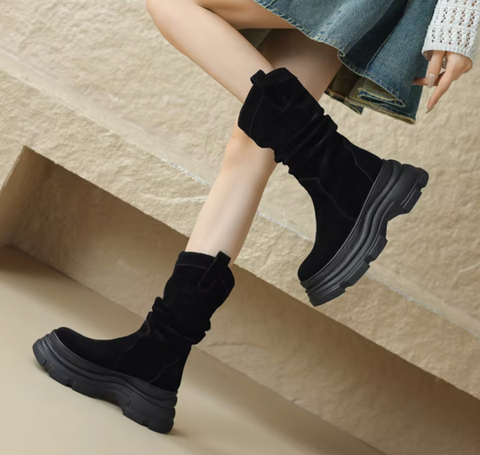 Heidi-Mode | Stiefel mit Dickem Plateau