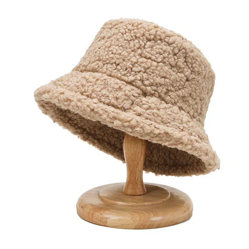 Heidi-Mode - Schicker Herbst Teddy Bucket Hat für Frauen