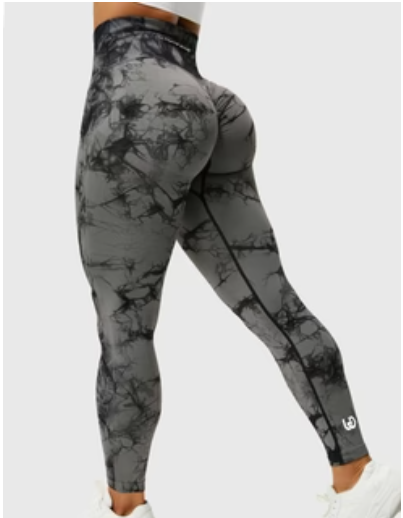 Heidi-Mode | Fashion Färbung Sport Leggings mit Scrunch für Frauen