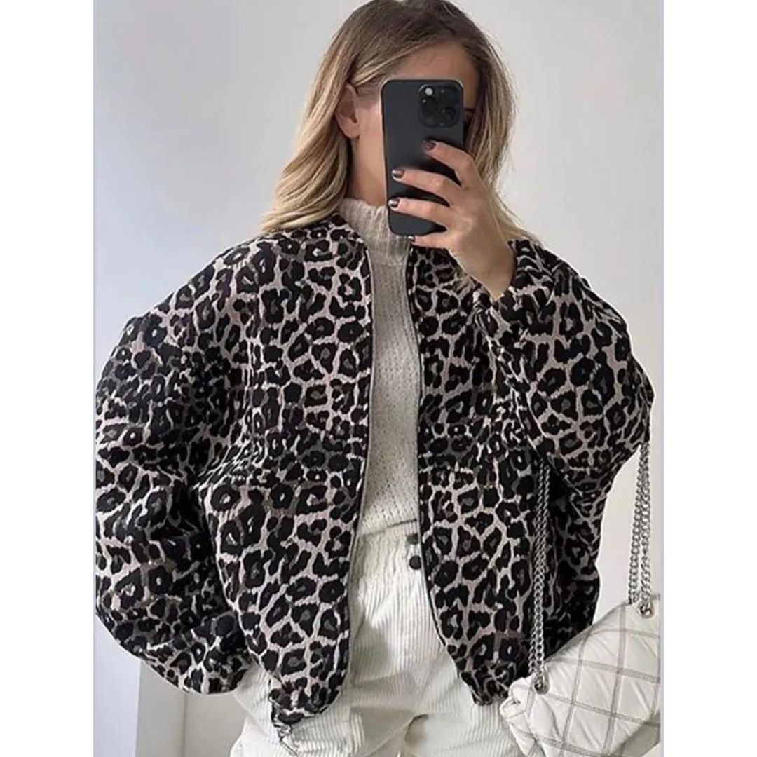Heidi-Mode | Bomberjack mit Leopardenmuster