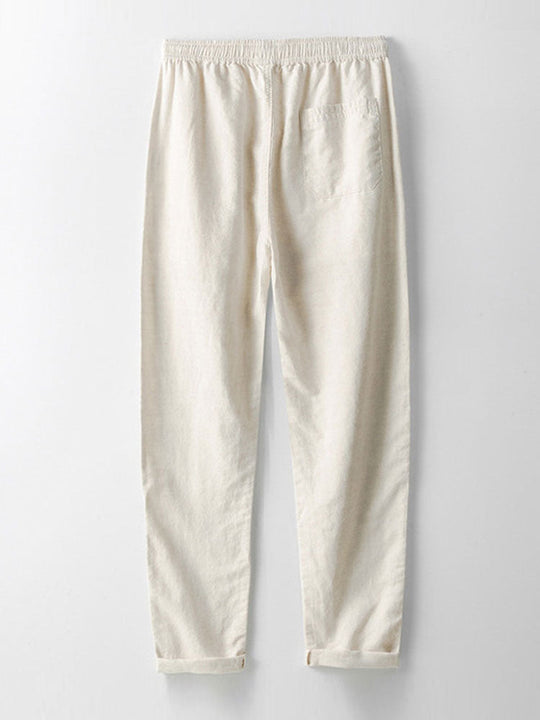 Blend Striped Cuban Shirt & Straight Leg Linen Pants