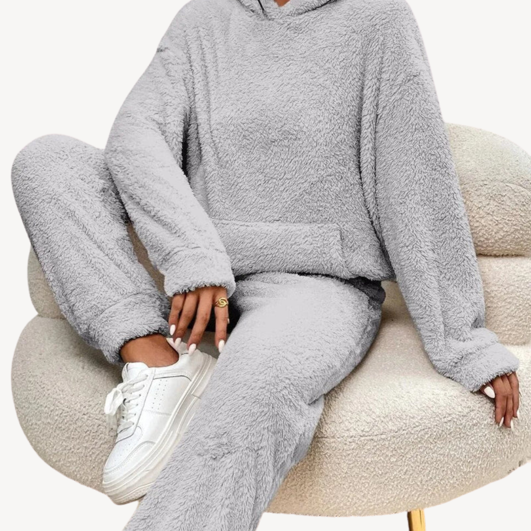 Heidi-Mode | Damen Fleece-Loungewear-Set Trainingsanzug