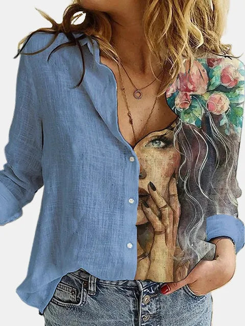 Heidi - Lässiges Langarmshirt mit Print