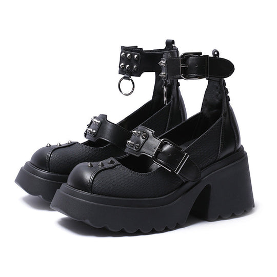 Heidi-Mode | Mode Damen Niet Schnalle Schuhe