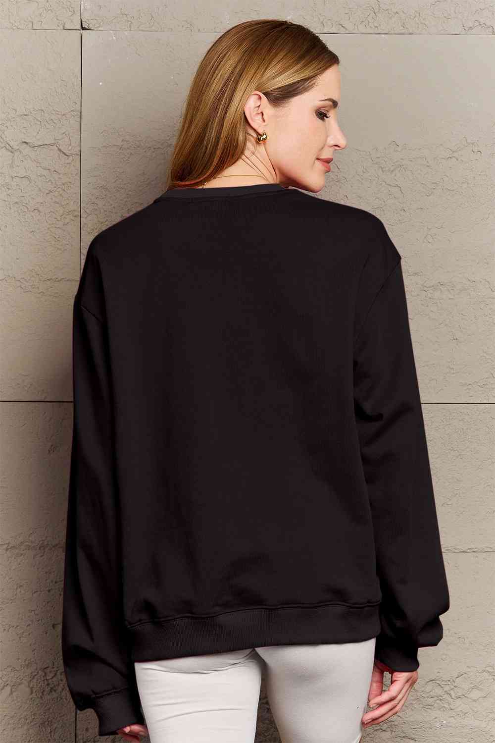 Heidi-Mode | Vollgröße Hey Santa Grafik Sweatshirt