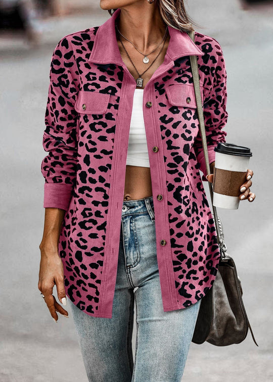 Heidi-Mode | Damen Leopardenmuster Jacke