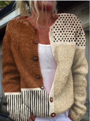 Heidi-Mode | 3D Digital Gedruckte Strickjacke Damen