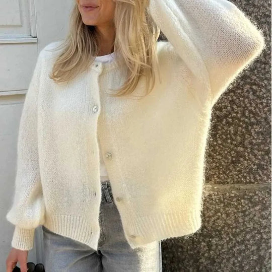 Heidi-Mode | Damenpullover mit Knöpfen