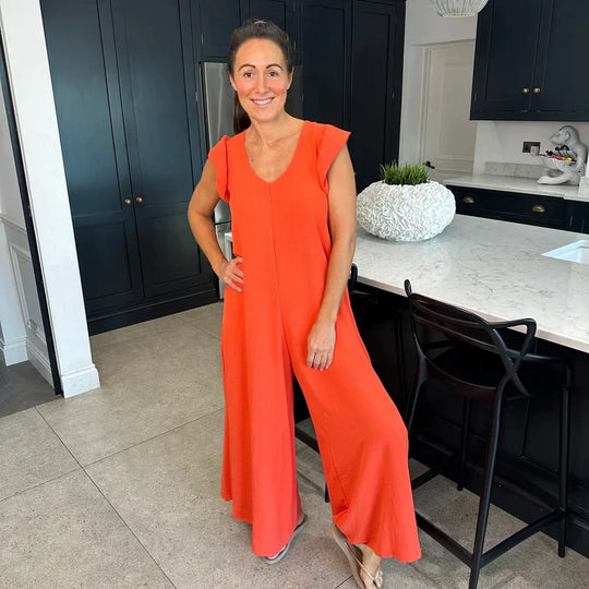 Comfy Sleeves less zomer jumpsuit