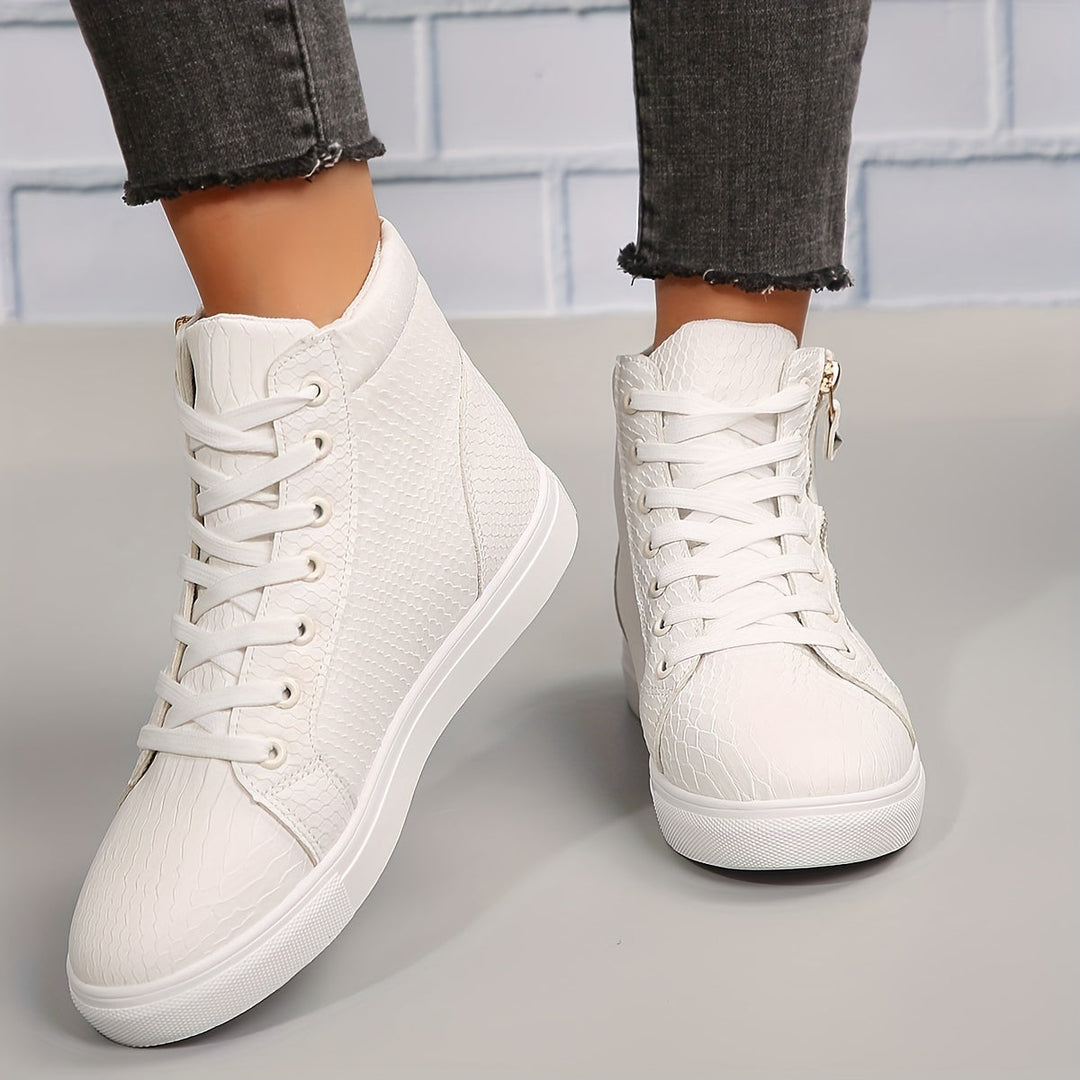 Heidi-Mode | Einfache Lässige Sneakers mit Reißverschluss