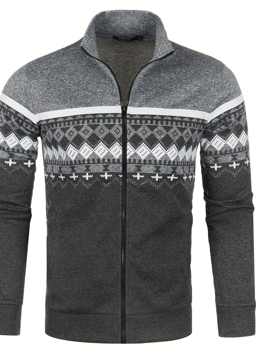 Heidi-Mode | Warmer Pullover mit Reißverschluss für Herren