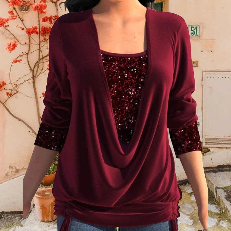 Heidi-Mode | Wunderschönes Shirt Mit Pailletten
