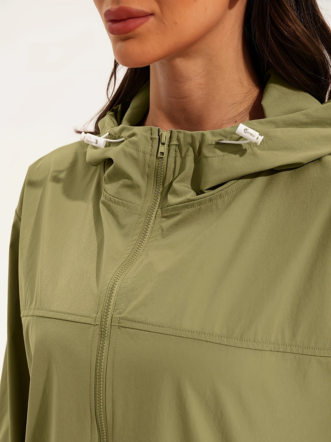 Heidi-Mode | Leichtes Wasserabweisendes Sportjacke mit Kapuze