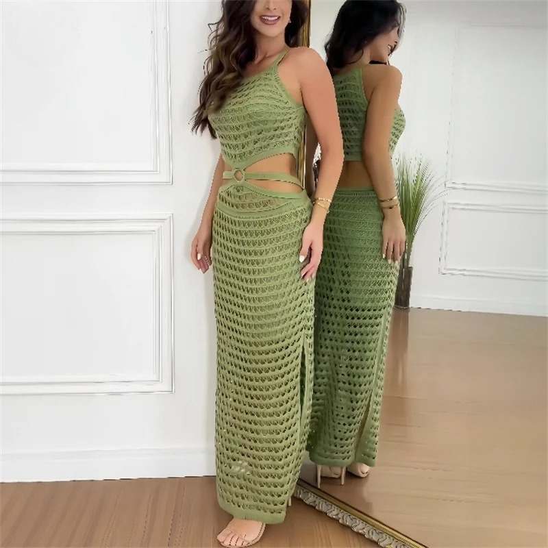 Sommer gestricktes Kleid