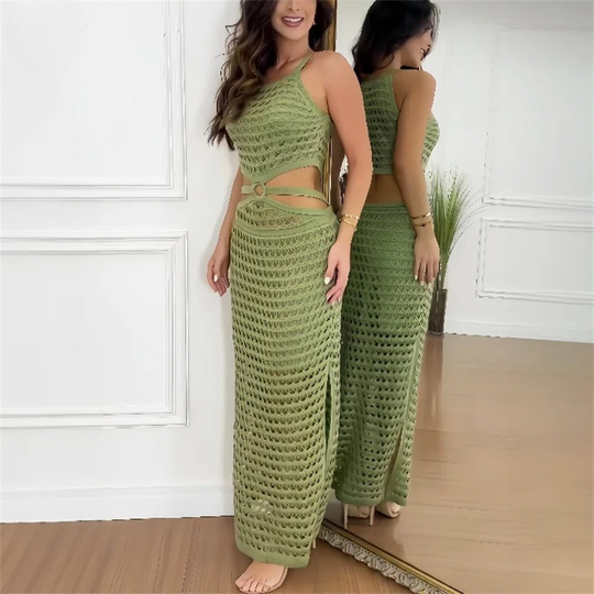 Sommer gestricktes Kleid