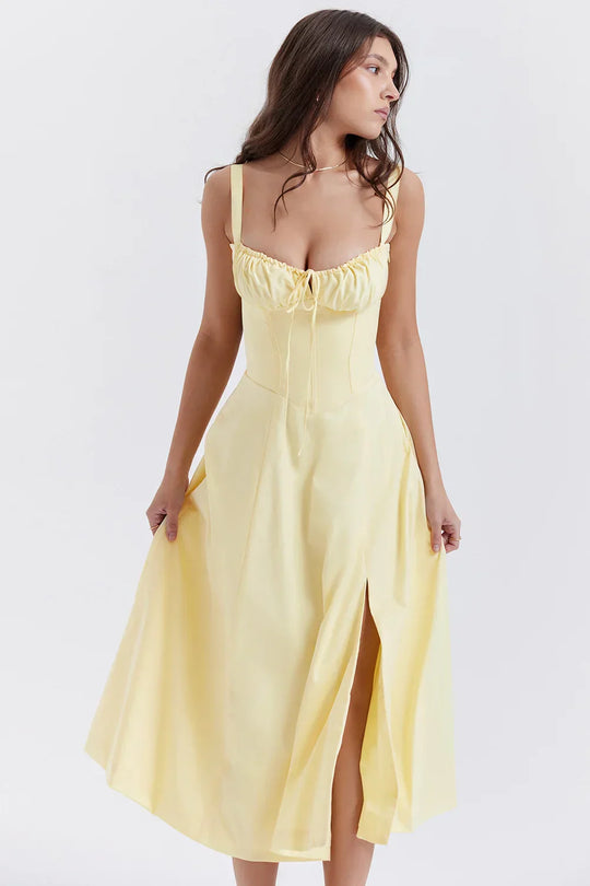 Heidi-Mode | Sonnenlicht Bustier Carmen Druck