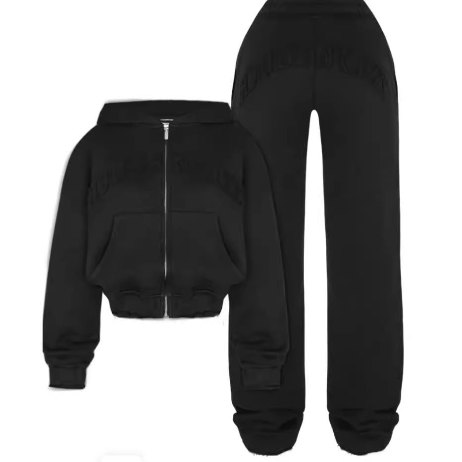 Heidi-Mode | Modebewusste Damen Sweatshirt mit Kapuze und Lockeren Jogginghosen