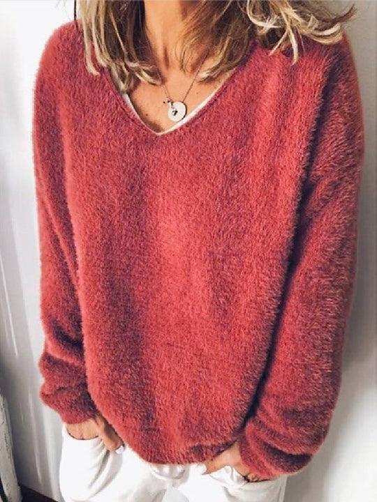 Heidi-Mode | V Hals Pluche Top  Ultiem Comfort