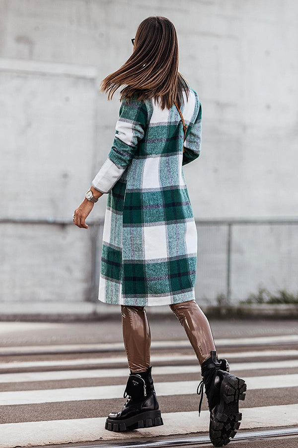 Heidi-Mode | Own The World Kariert Midi Mantel