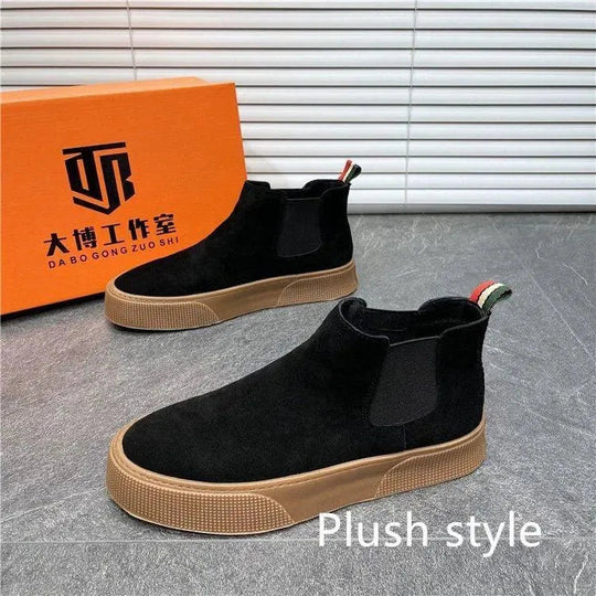 Heidi-Mode | Chelsea Boots Herren aus Samt – Eleganter und lässiger Stil
