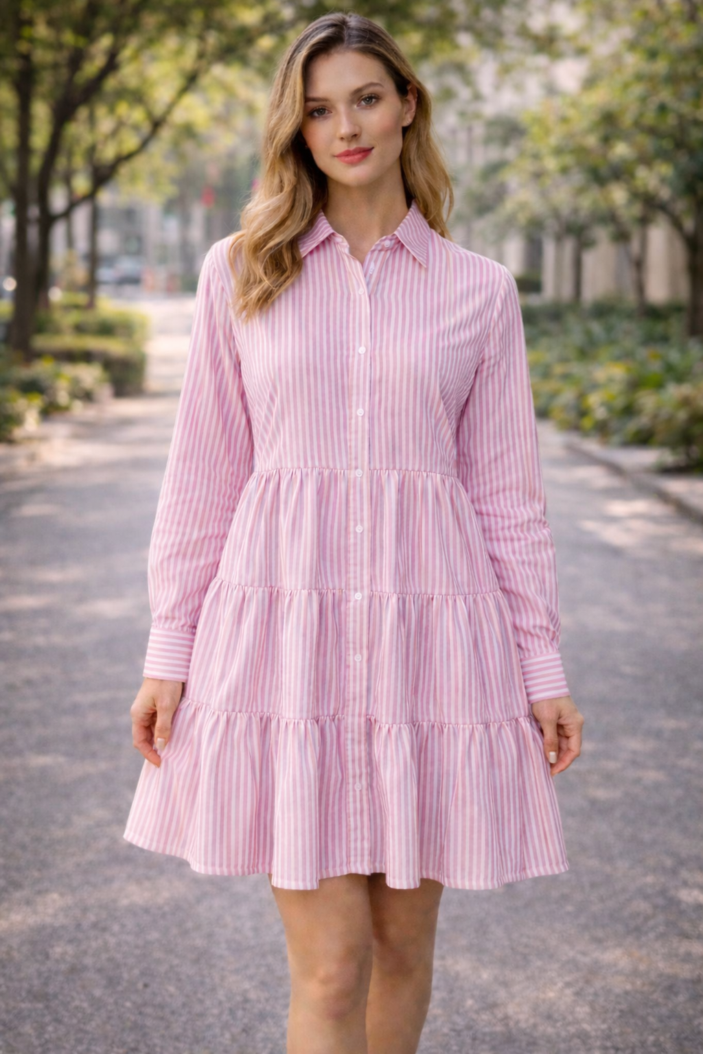 Breezy Chic Sommer Damen kleid