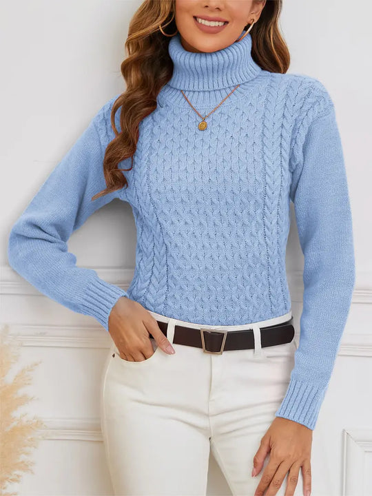 Heidi-Mode | Damenpullover mit Kragen, Strickpullover mit Langen Ärmeln, Mode Herbst