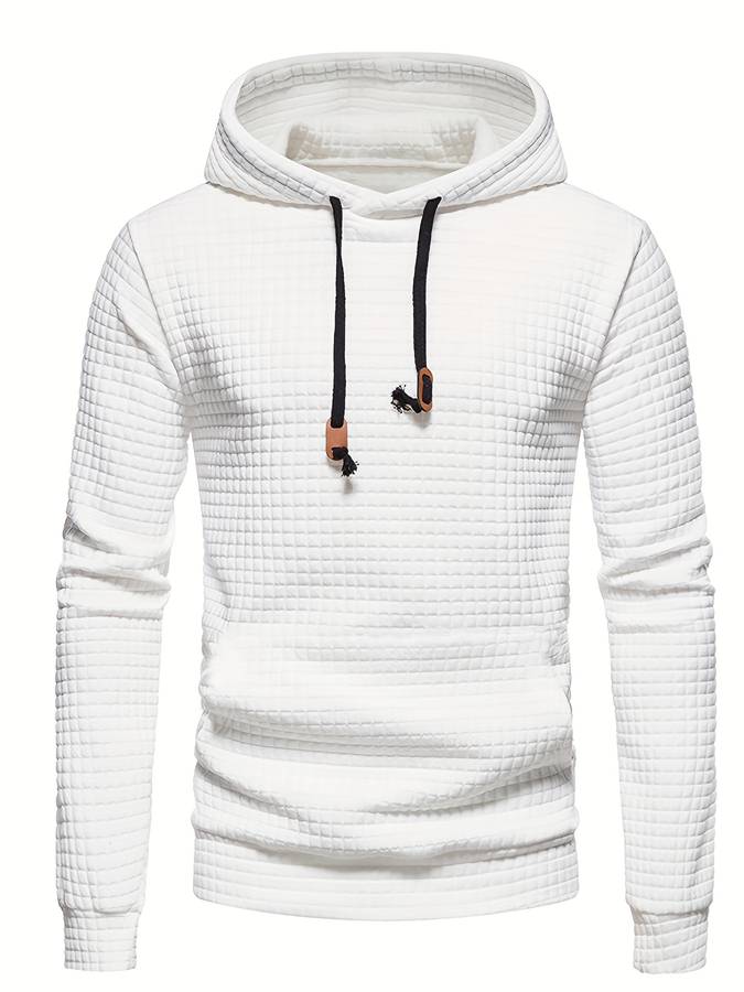 Heidi-Mode - Lässiger Waffelmuster Hoodie für Männer