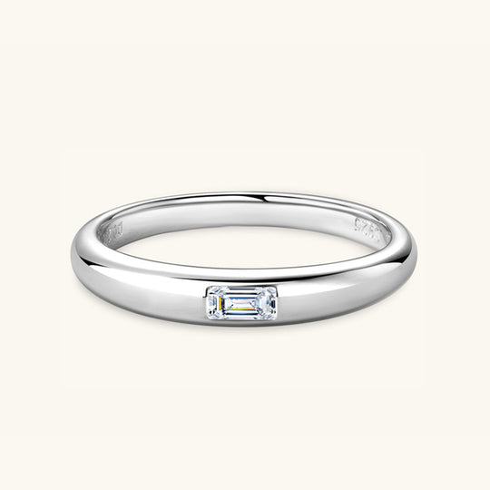 Heidi-Mode | 925 Sterling Silber Eingelassener Moissanite Ring