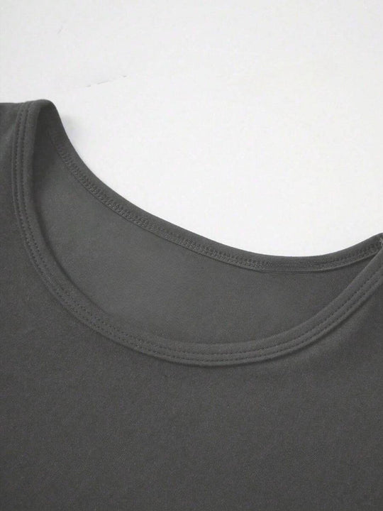 Heidi-Mode | Rundhalsausschnitt Kurzarm T-Shirt