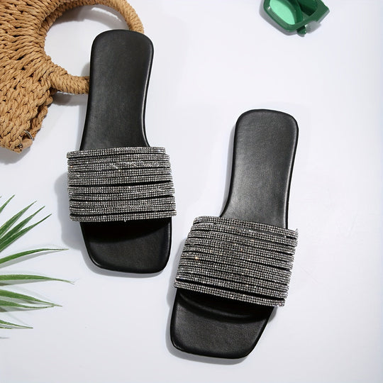 Heidi-Mode | Sommerschuhe für Damen mit Nieten, Elegante Strand Sandalen