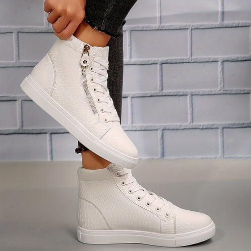 Heidi-Mode | Einfache Lässige Sneakers mit Reißverschluss