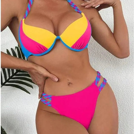 Heidi-Mode | Hochgeschnittener Bikini Badeanzug