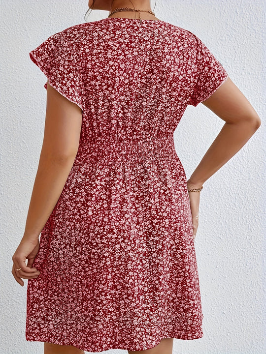 Plus Size Rüschenkleid - Clara