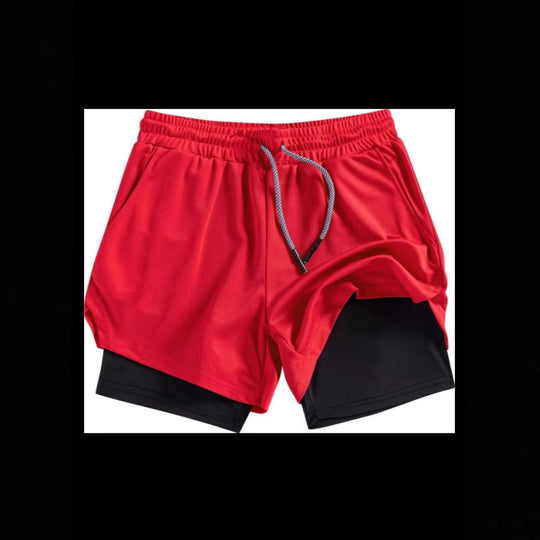 Heidi Mode | Atmungsaktive Doppel-Shorts für Männer