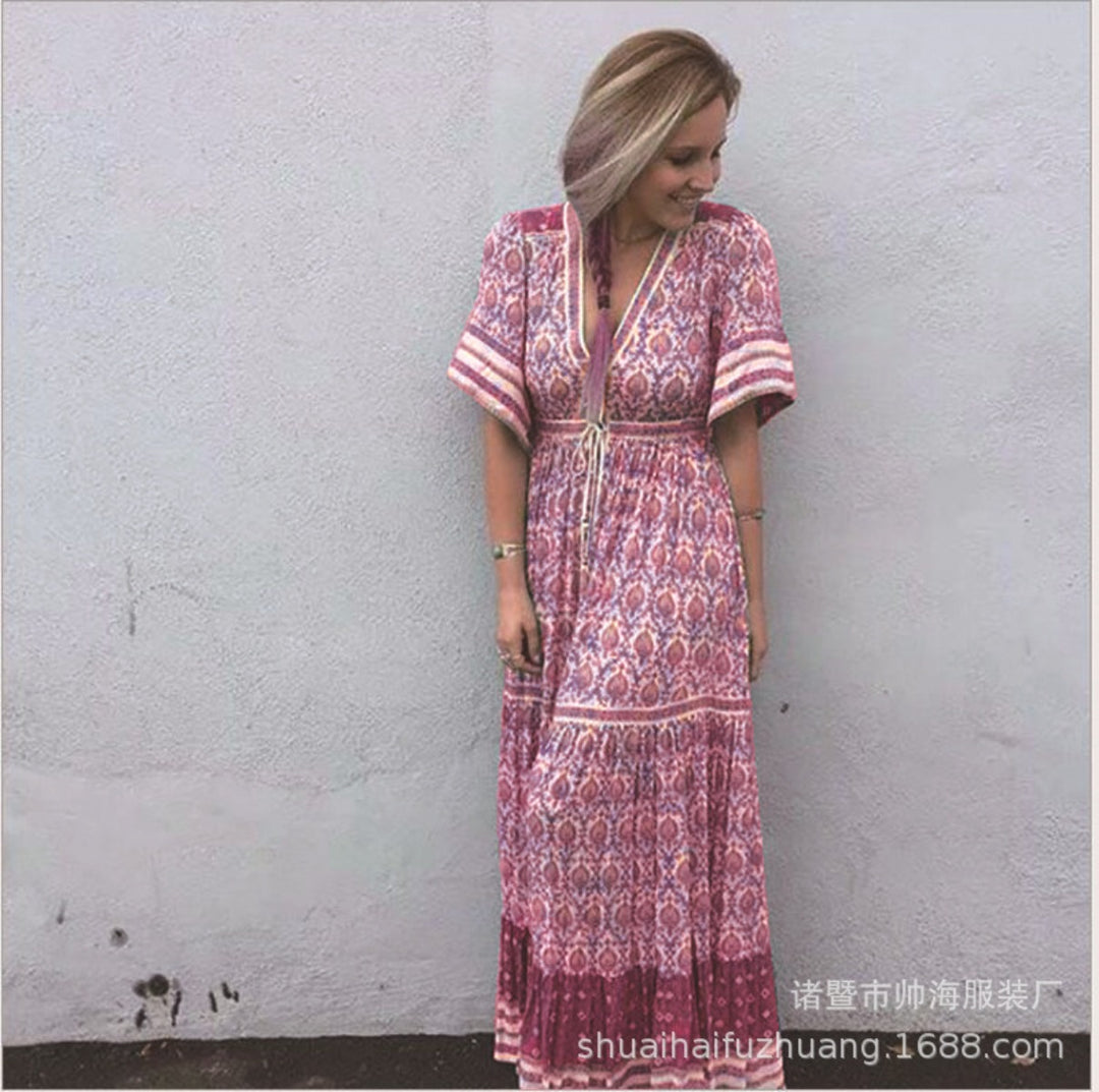 Heidi Mode | Kleid mit böhmischem Print
