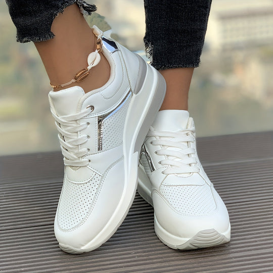 Heidi-Mode | Einfarbige Sneaker Für Damen Ideal Für Den Alltag