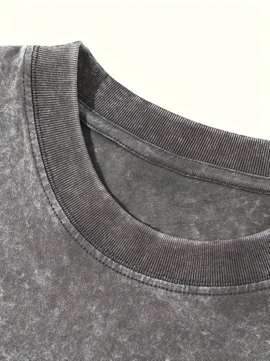 Heidi-Mode | Baumwoll-T-Shirt mit Rundhalsausschnitt