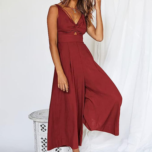 Elegante Jumpsuits mit V-Ausschnitt