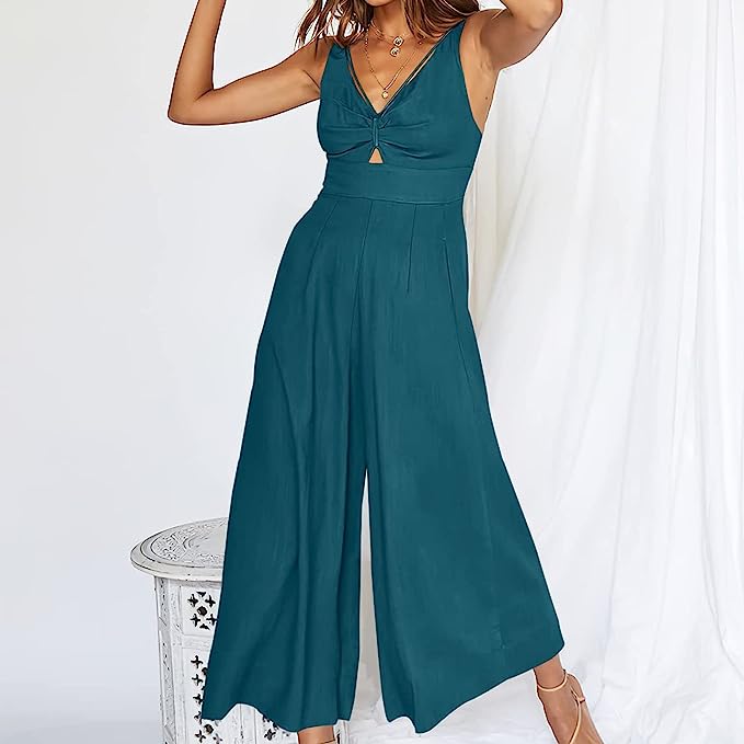 Heidi - Eleganter Jumpsuit mit V-Ausschnitt