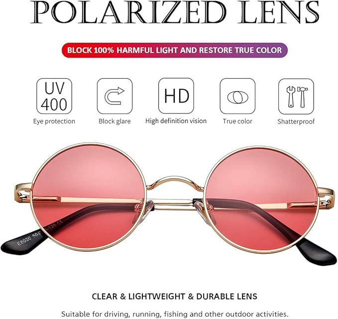 Heidi-Mode | Runde Polarisierte Sonnenbrille