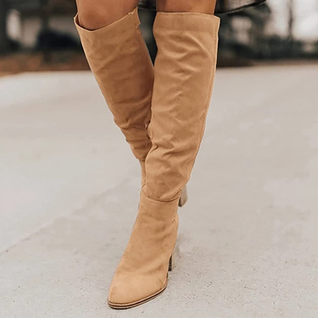 Heidi - Hochwertige Stiefel aus weichem Leder mit Absatz