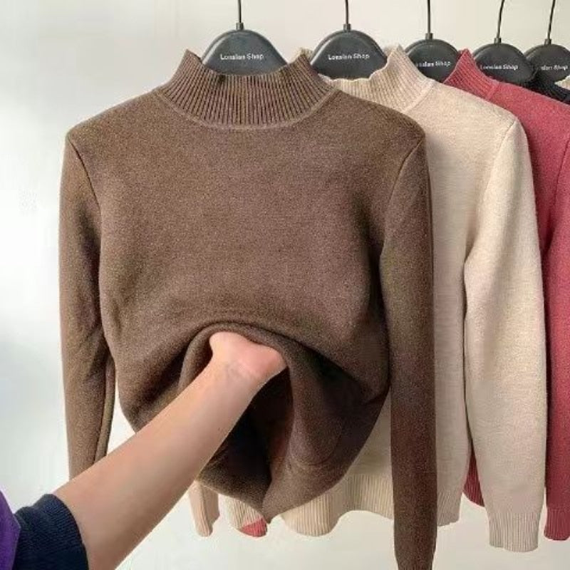 Turtleneck Herbst-Winterpullover für Damen