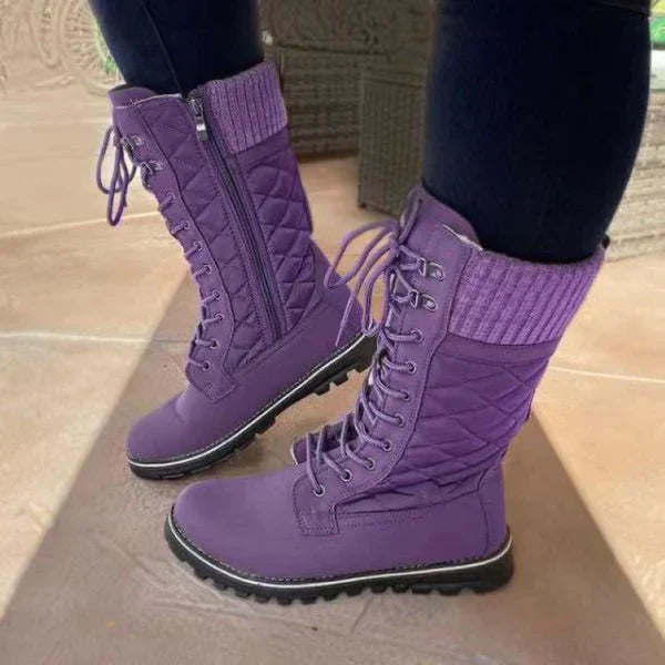 Pelz-Thermostiefel für Frauen